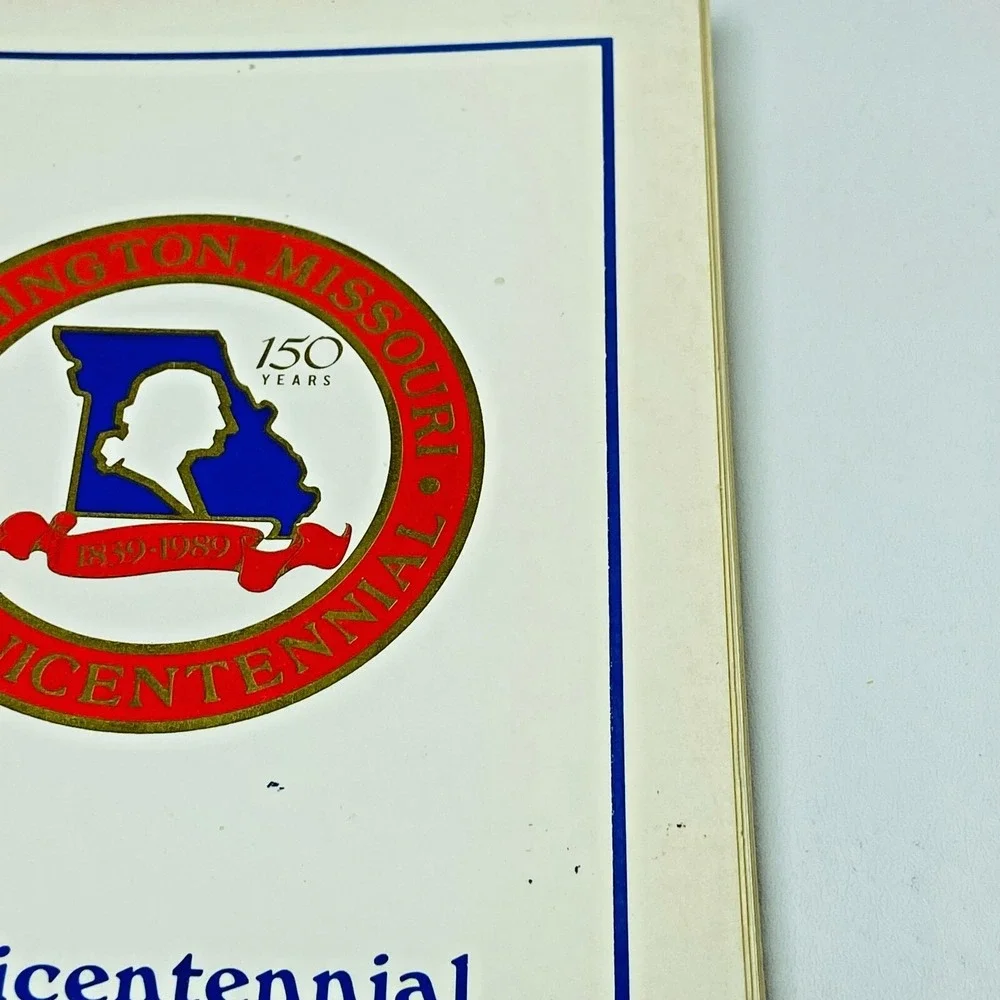 Vintage 1989 Washington Missouri MO‎ Sesquicentennial Cookbook 150 years